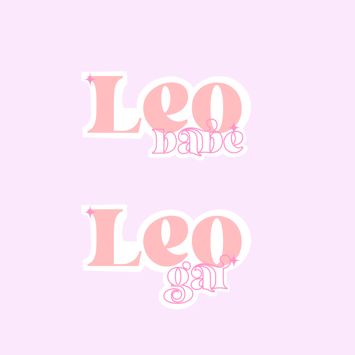 Leo SZN stickers